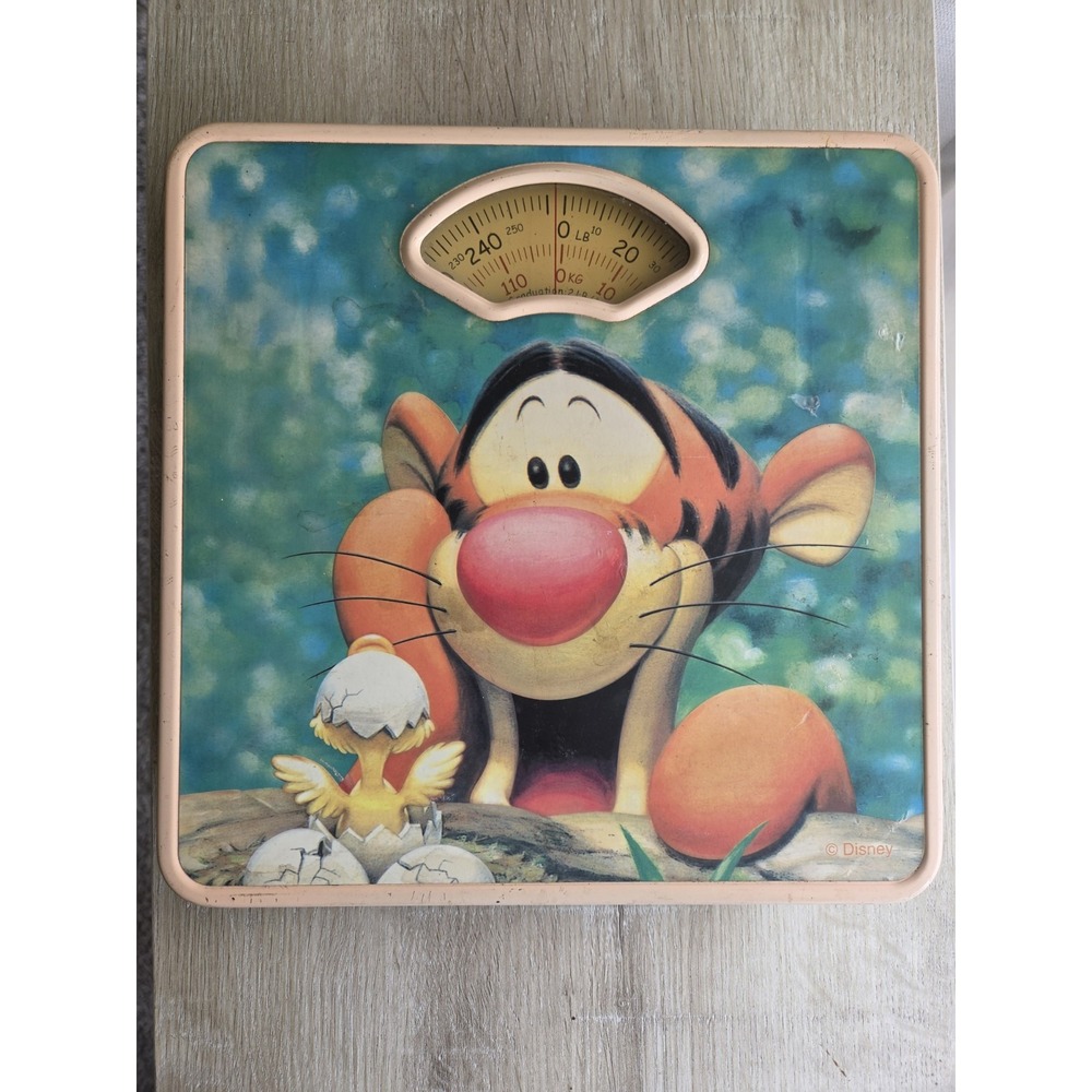 Vintage Disney Tigger Bathroom Scale Retro Nursery Rare